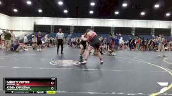 167 lbs Quarterfinals (8 Team) - Ayden Christian, Great Bridge Wrestlng vs Barrett Potter, Dogtown