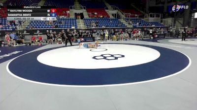 110 lbs Cons. Rd Of 64 - Raylynn Woods, NV vs Samantha Bentz, PA