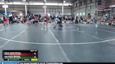 70 lbs Cons. Round 2 - Mackson Brown, Legacy Wrestling Academy vs Cruz Armstrong, Sublime Wrestling Academy