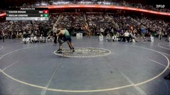 4A 175 lbs Quarterfinal - Colton Bogan, Providence High School vs Declan Luedtke, Weddington High School