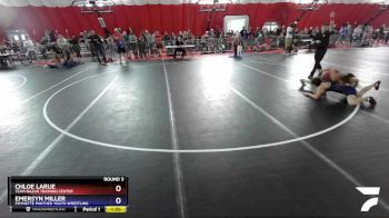 144 lbs Round 3 - Chloe LaRue, Team Nazar Training Center vs Emersyn Miller, Poynette Panther Youth Wrestling