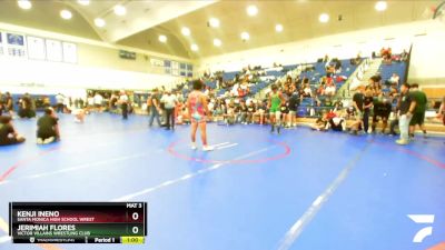 144 lbs Cons. Round 5 - Jerimiah Flores, Victor Villains Wrestling Club vs Kenji Ineno, Santa Monica High School Wrest