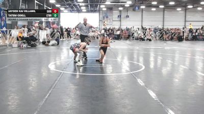 76 lbs Round 2 (10:45am Saturday) - Tatem Odell, CTWHALE vs Jayden Kai Villamil, Cali Red