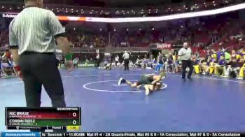 113 lbs Quarterfinal - Nic Brase, 4-Nashua-Plainfield vs Corbin Reisz, 5-Logan-Magnolia