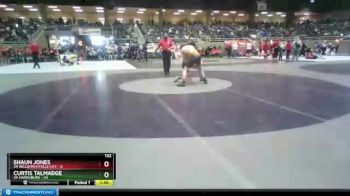 132 lbs Quarterfinals (8 Team) - Curtis Talmadge, 3A Harrisburg vs Shaun Jones, 3A Willamina/Falls City