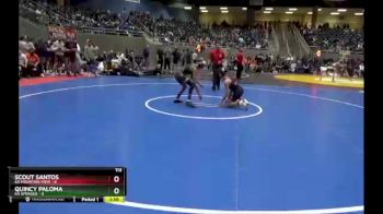 113 lbs Semis & 1st Wrestleback (8 Team) - Scout Santos, 6A Mountain View vs Quincy Paloma, 6A Sprague