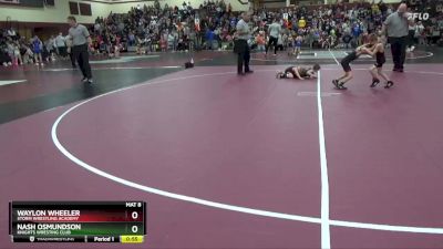 SPW-7 lbs Cons. Round 1 - Nash Osmundson, Knights Wresting Club vs Waylon Wheeler, Storm Wrestling Academy