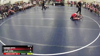 80 lbs Quarterfinals (8 Team) - Conner Smith, Team Texas vs Colby Even, South Dakota Lightning