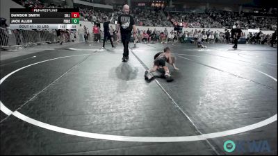 52 lbs Consi Of 16 #2 - Dawson Smith, Sallisaw Takedown Club vs Jack Allen, Ponca City Wildcat Wrestling