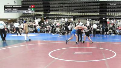 131 lbs Consi Of 4 - Grayson Kavanagh, Triumph Blue ESE vs Matteo Priore, Ruthless 1 - ESE