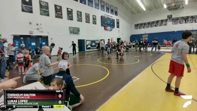 53-56 lbs Round 5 - Lukas Lopez, Greybull Basin Athletic Club vs Chisholm Dalton, Cody Wrestling Club