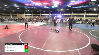 46 lbs Semifinal - Jarren Chacon, Juggernaut WC vs Jameson Hitchcock, Top Notch WC