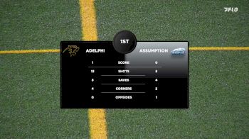 Replay: Adelphi vs Assumption | Oct 22 @ 7 PM