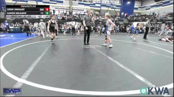 85 lbs Semifinal - Crew Swigart, Choctaw Ironman Youth Wrestling vs Aaron Delgado, F-5 Grappling