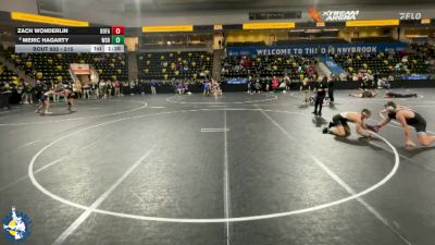 215 lbs Cons. Round 3 - Meric Hagarty, Waverly-Shell Rock vs Zach Wonderlin, Bondurant-Farrar