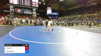 132 lbs Rnd Of 64 - James Vaskin, Colorado vs Holden Brazelton, Illinois