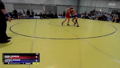 155 lbs Round 1 (8 Team) - Avari Johnson, Kansas vs Amitria McNack, Missouri