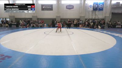 140-145 lbs 1st Place Match - Shayna Ward, Wan Tu Wazuri Oakland Youth Wrestling Club vs Layla Giuntoli, Beyer