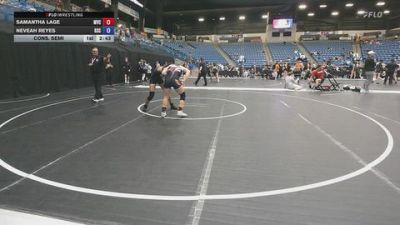 138 lbs Cons. Semi - Samantha Lage, Missouri Valley College vs Neveah Reyes, Rose State College