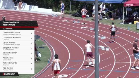Men's 400m Track, Finals 7