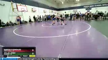 106 lbs Champ. Round 1 - Dylan James, Newberg vs Bartolo Gonzalez, Walla Walla