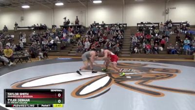 149 lbs Semifinal - Taylor Smith, Washington & Jefferson vs Tyler Debnar, St. Vincent College