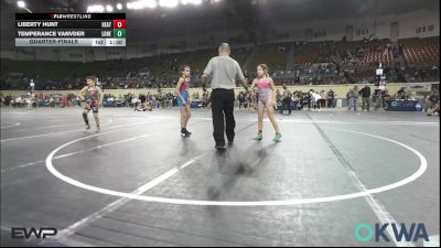 82 lbs Quarterfinal - Liberty Hunt, Heat vs Temperance Vanvder, Lone Grove Takedown Club