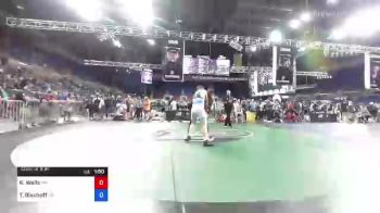 182 lbs Consi Of 8 #1 - Kenny Wells, Minnesota vs Thomas Bischoff, Oregon