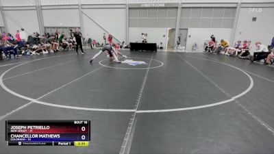 138 lbs Placement Matches (8 Team) - Joseph Petriello, New Jersey vs Chancellor Mathews, Colorado