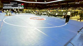 132 Class 1 lbs Cons. Round 3 - Rylee Dupignac, Lathrop vs Cuin Vincent, West Platte