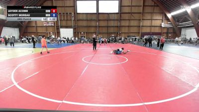 132A lbs 3rd Place - Jayden Acomb, Curby Training Center vs Scotty Moreau, Doughboy Wc/belmont Hill School