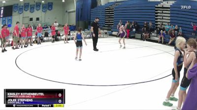 55 lbs Round 5 (6 Team) - Kinsley Kothenbeutel, Minnesota Storm Girls vs Jolee Stephens, Kansas Girls