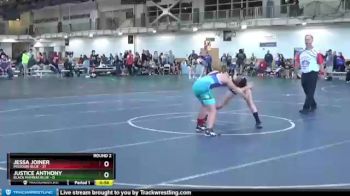 112 lbs Round 2 (4 Team) - Jessa Joiner, Missouri Blue vs Justice Anthony, Black Mambas Blue