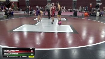 122-123 lbs 1st Place Match - Owen Henriksen, Alburnett vs Talas Zimmerman, Waverly-Shell Rock