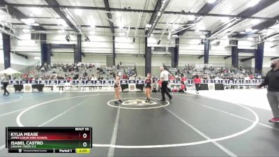 110 lbs Champ. Round 2 - Kylia Mease, James Logan High School vs Isabel Castro, Laguna Creek H S