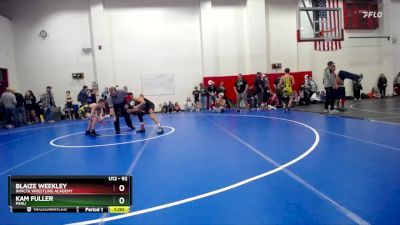 92 lbs Cons. Round 3 - Blaize Weekley, Invicta Wrestling Academy vs Kam Fuller, Peru