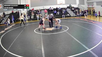 120 lbs Round 2 - Jacob Baker, River Valley vs Benjamin Sulkosky, Marion Center