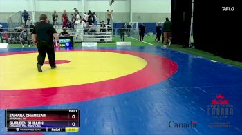 54kg Round 1 - Samara Dhanesar, Riverdale WC vs Gurleen Dhillon, Canadian Mal Wrestling