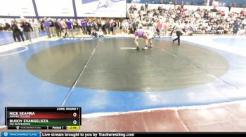 165 lbs Cons. Round 1 - Buddy Evangelista, UW-Whitewater vs Nick Skamra, Harper College