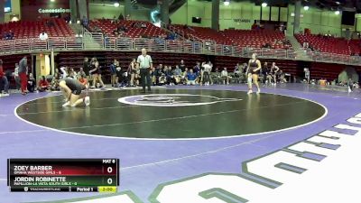 155 lbs Round 7 (8 Team) - Zoey Barber, Omaha Westside Girls vs Jordin Robinette, Papillion-La Vista South Girls