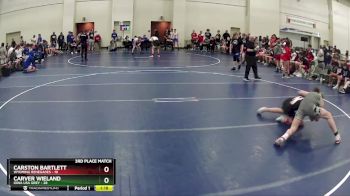 132 lbs Finals (8 Team) - Carston Bartlett, Wyoming Renegades vs Carver Wieland, Iowa USA Grey