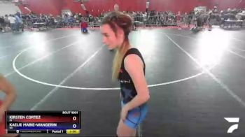 100 lbs Round 1 - Kirsten Cortez, IN vs Kaelie Mabie-Wangerin, WI