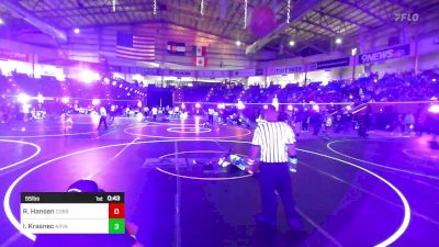 55 lbs Semifinal - Ryatt Hansen, Cobbler Kids vs Ivan Krasnec, Arvada West