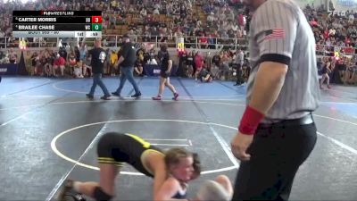 80 lbs Cons. Round 2 - Carter Morris, Watkins Memorial vs Brailee Chase, West Clermont