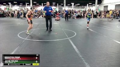 84 lbs Round 3 (8 Team) - Jacob Molina, Terps Xpress vs Brighton Prine, Terps East Coast Elite