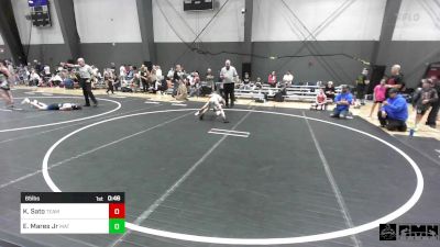65 lbs 3rd Place - Kingston Sato, Team Aggression vs Eduardo Mares Jr, Mat Demon WC