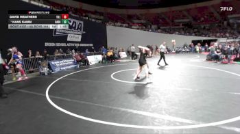 4A Boys 144 lbs Quarterfinal - Hans Kamm, Cascade Boys vs David Weathers, Tillamook Boys