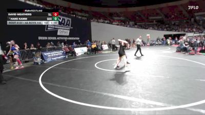 4A Boys 144 lbs Quarterfinal - Hans Kamm, Cascade Boys vs David Weathers, Tillamook Boys