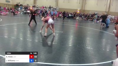 145 lbs Rr Rnd 3 - Ava Hicks, Lady Repears vs Jada Williams, Team Mayhem