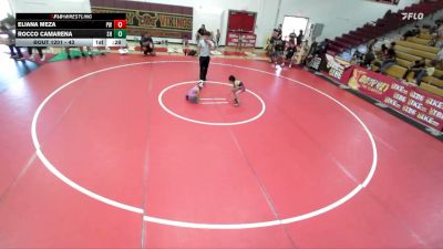 43 lbs Round 4 - Eliana Meza, Pounders WC vs Rocco Camarena, SoCal Hammers